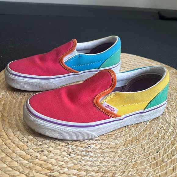 Vans kids Girls Slipon Canvas Size 13 - Picture 1 of 9
